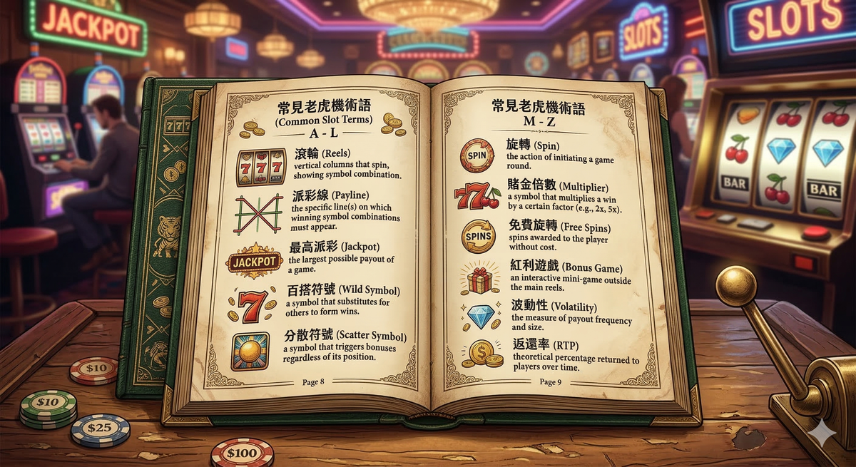 老虎機術語辭典 — Slot Machine Glossary