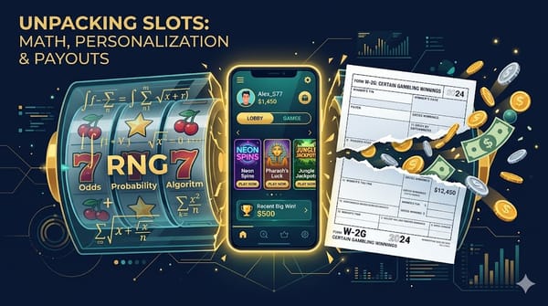 2026 博弈產業動態筆記封面——AI 透明化與美國稅改對老虎機設計的影響