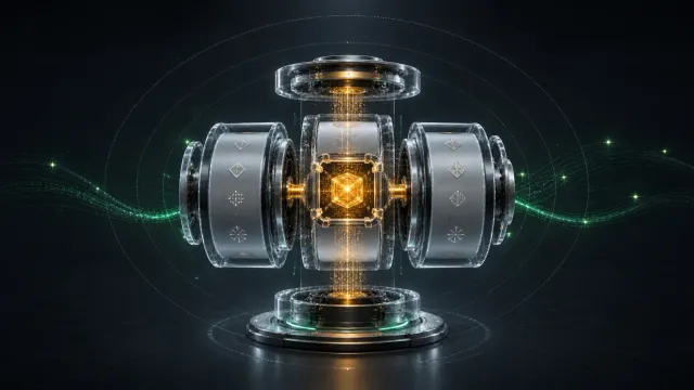 AI-native 老虎機的分層架構與受保護 RNG 核心概念圖